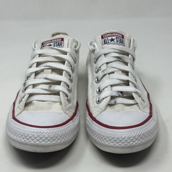 Converse All Star Shoes Womens 7 White Canvas Low Top Unisex Retro Sneakers - Picture 6 of 16